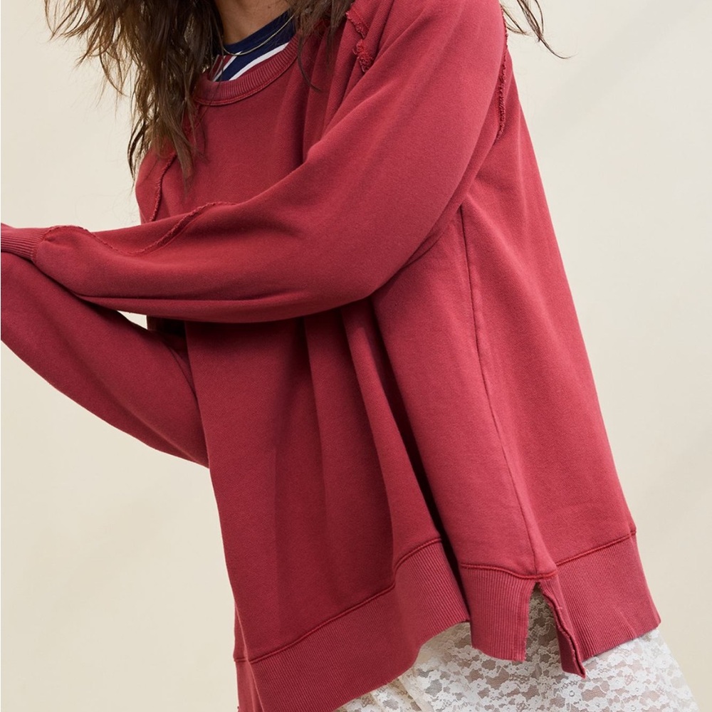 AerieRed Crewneck Sweatshirt - Picture 4 of 6